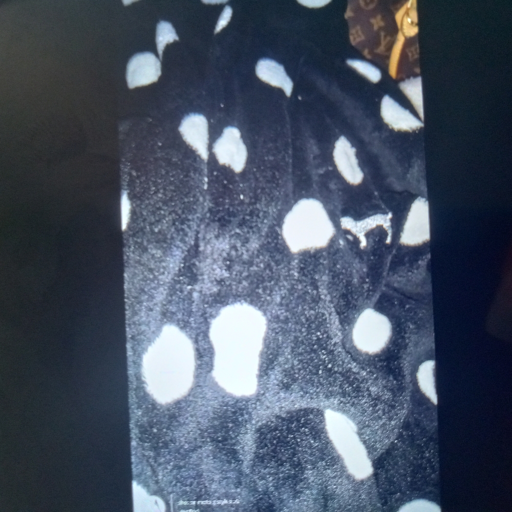 Black and White Polka Dot Blanket